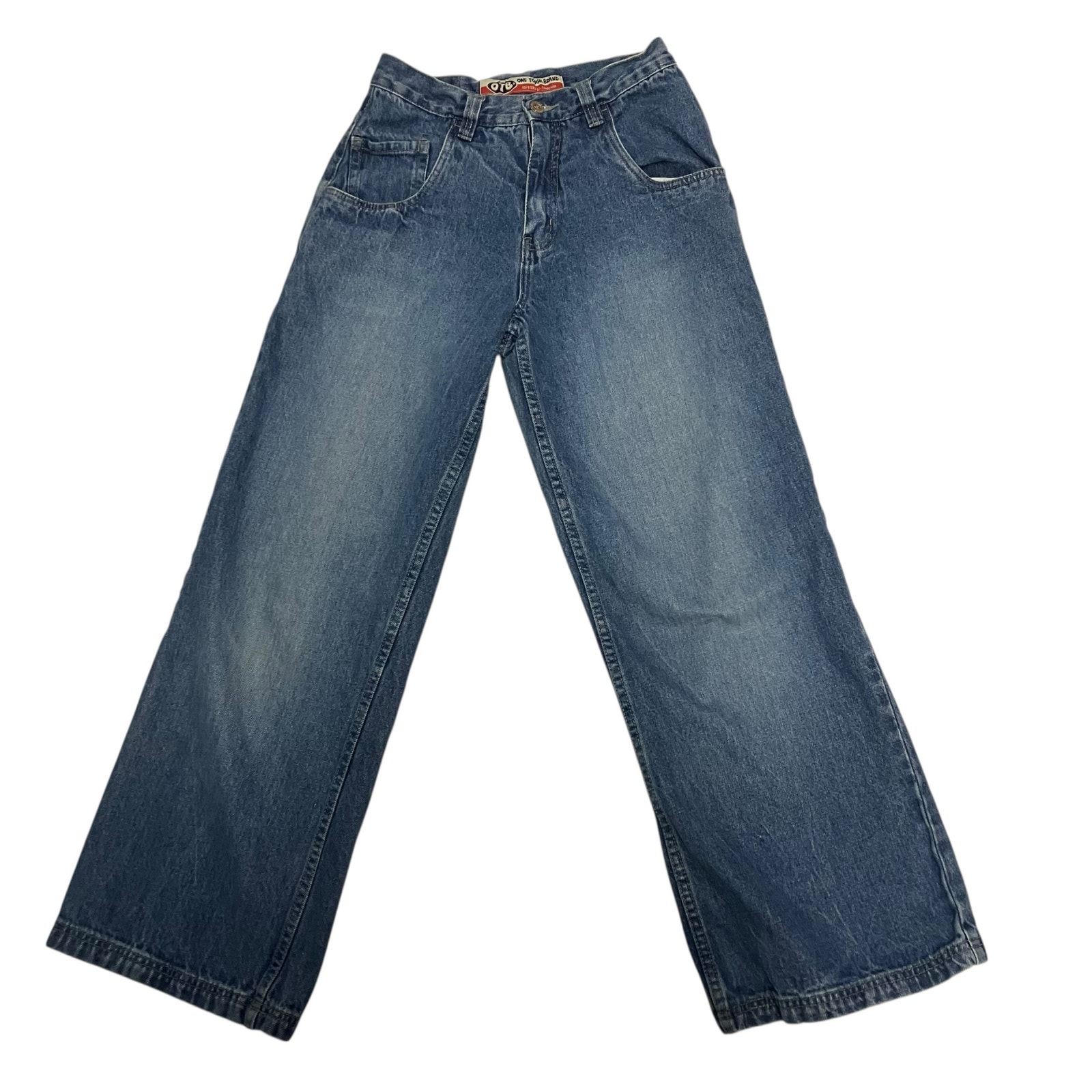 Vintage Y2k Otb One Tough Brand Wide Leg Denim Jeans